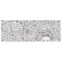 Andrea Pippins Flowers In Your Hair Color-In 1000 Piece Panoramic Puzzle