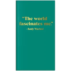 Andy Warhol Quotation Travel Journal