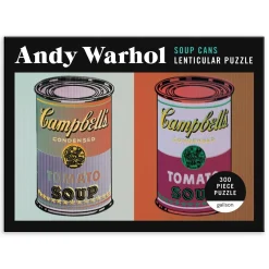 Andy Warhol Soup Cans 300 Piece Lenticular Jigsaw Puzzle