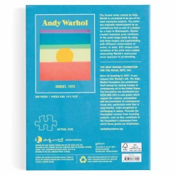 Andy Warhol Sunset 500 Piece Book Puzzle