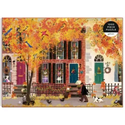 Autumn In The Neighborhood 1000 Piece Puzzle
