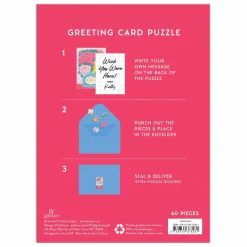 Blooms Of Love Greeting Card Puzzle