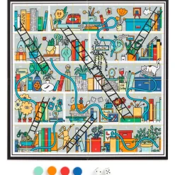Books And Ladders Classic Board Game