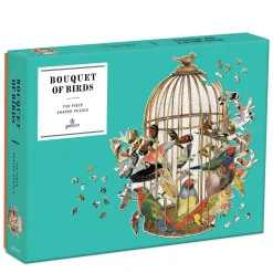 Bouquet Of Birds 750 Piece Shaped Jigsaw Puzzle