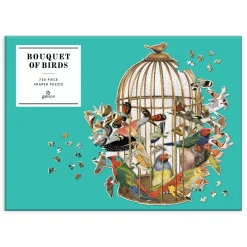Bouquet Of Birds 750 Piece Shaped Jigsaw Puzzle
