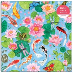 By The Koi Pond 1000 Piece Puzzle In Square Box
