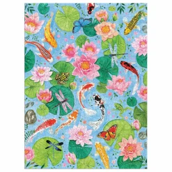 By The Koi Pond 1000 Piece Puzzle In Square Box