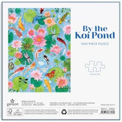 By The Koi Pond 1000 Piece Puzzle In Square Box
