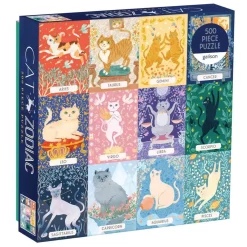 Cat Zodiac 500 Piece Jigsaw Puzzle