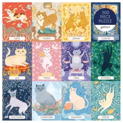 Cat Zodiac 500 Piece Jigsaw Puzzle
