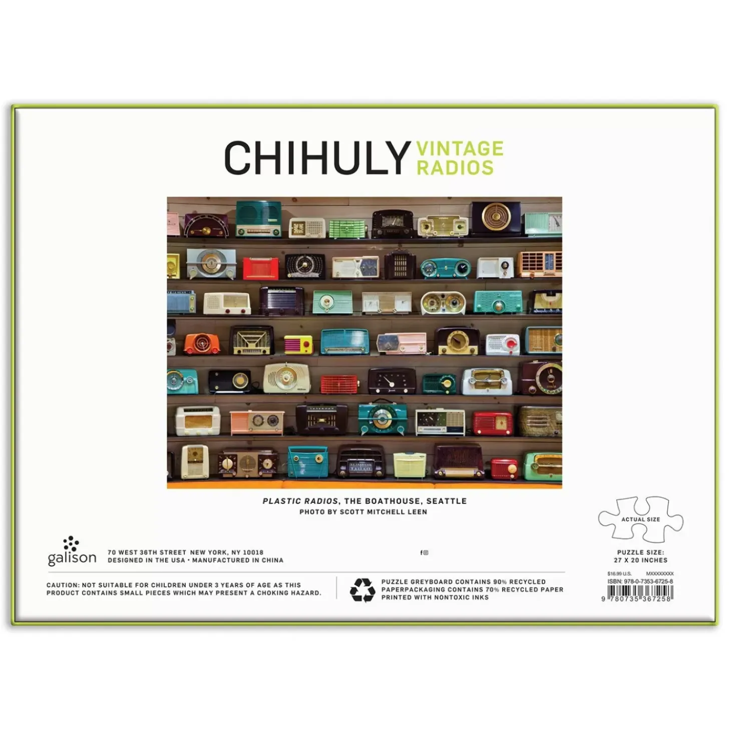 Chihuly Vintage Radios 1000 Piece Jigsaw Puzzle