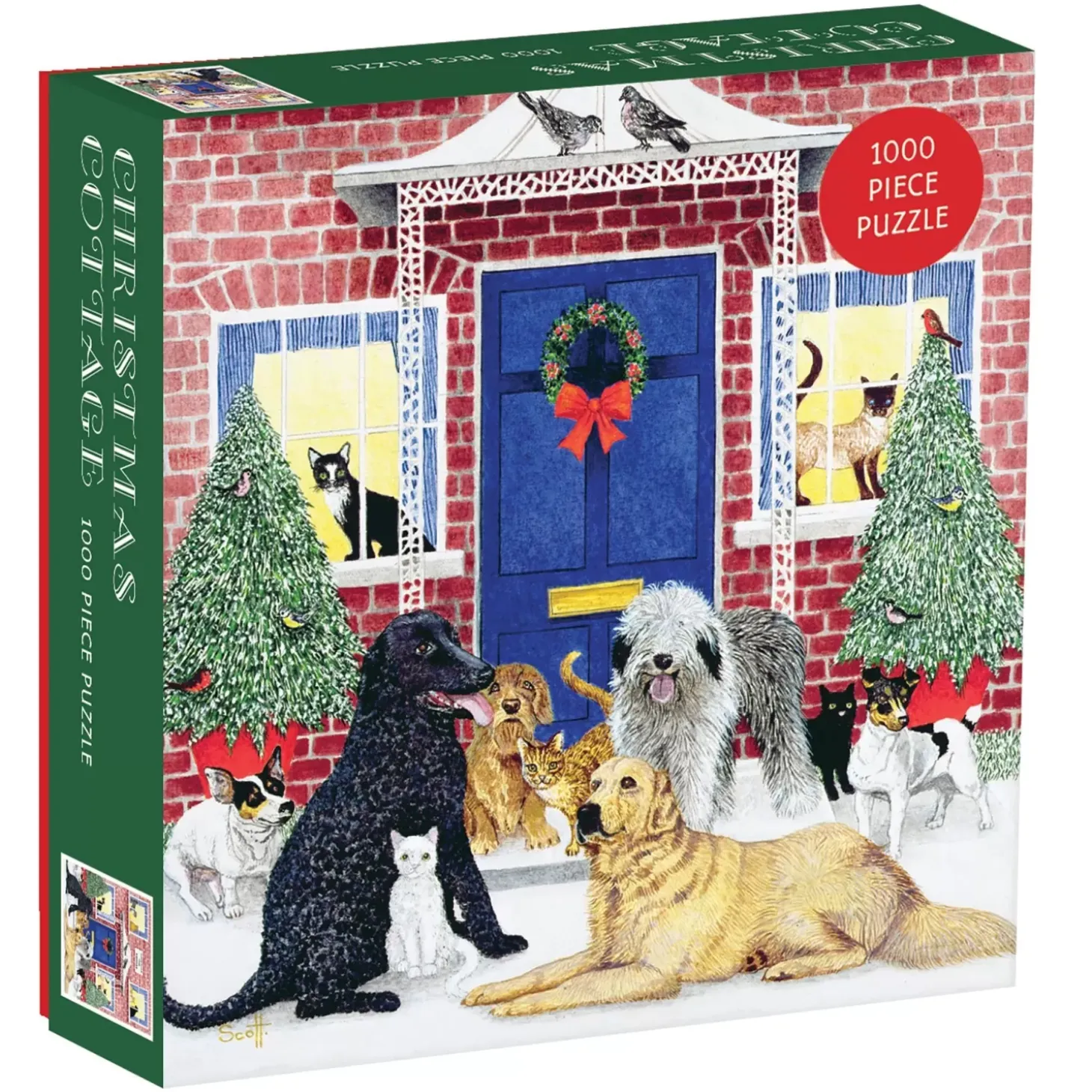 Christmas Cottage 1000 Piece Jigsaw Puzzle