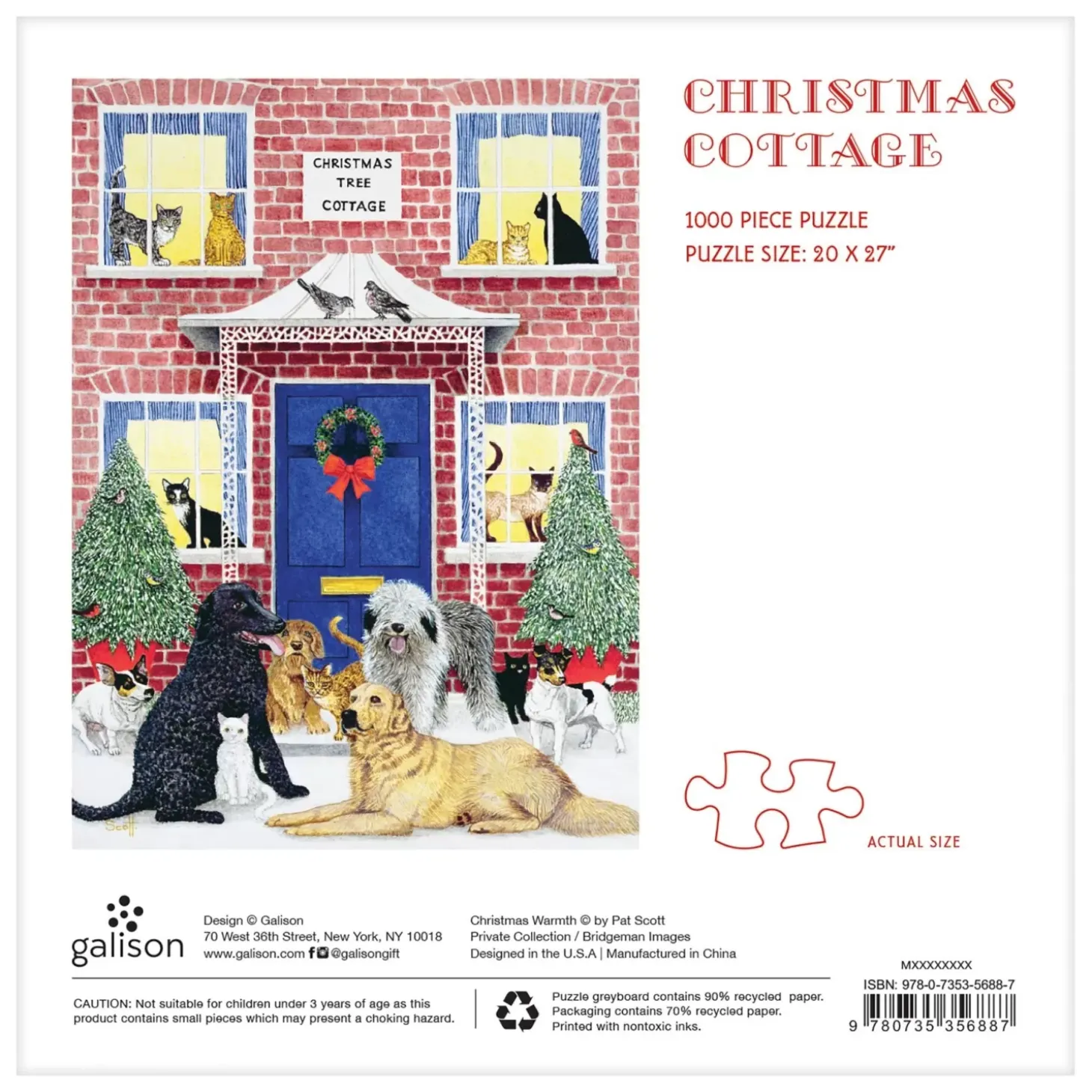 Christmas Cottage 1000 Piece Jigsaw Puzzle