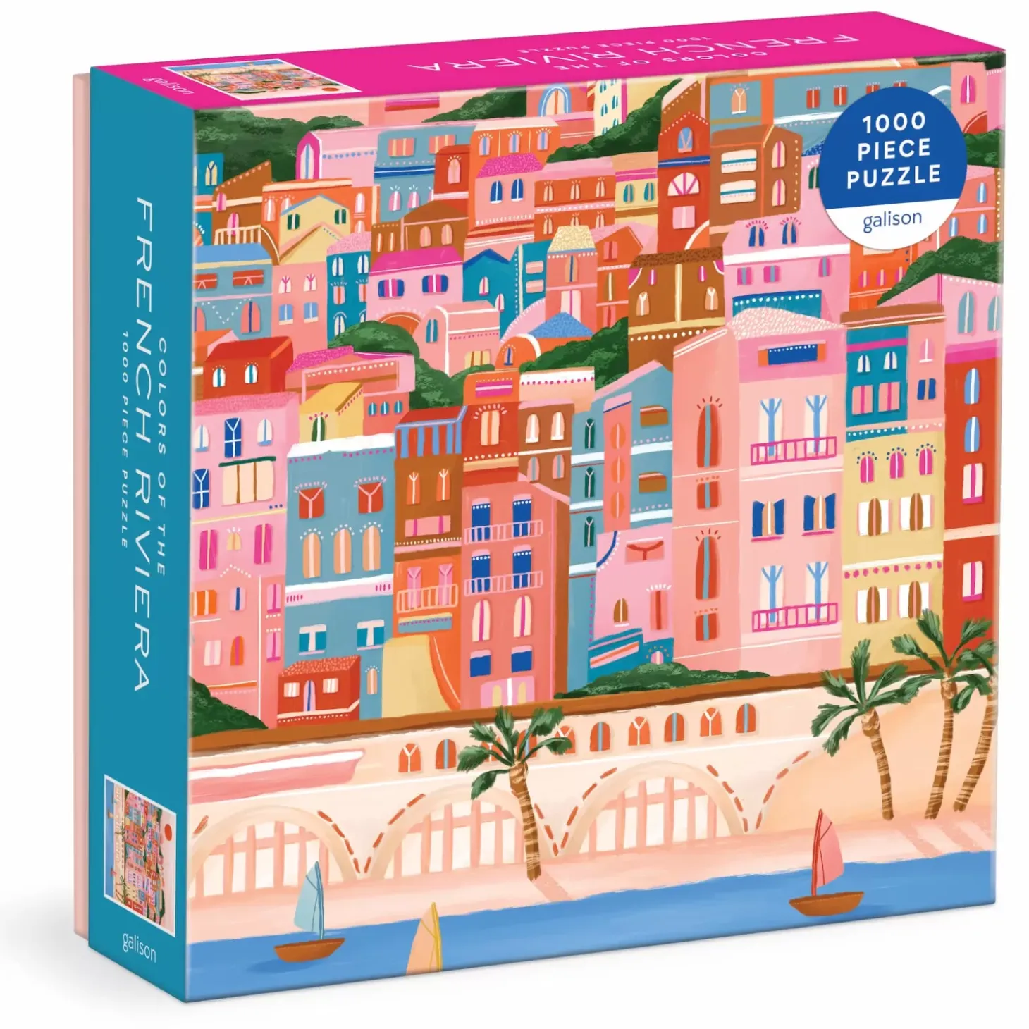 Colors Of The French Riviera 1000 Piece Puzzle In Square Box