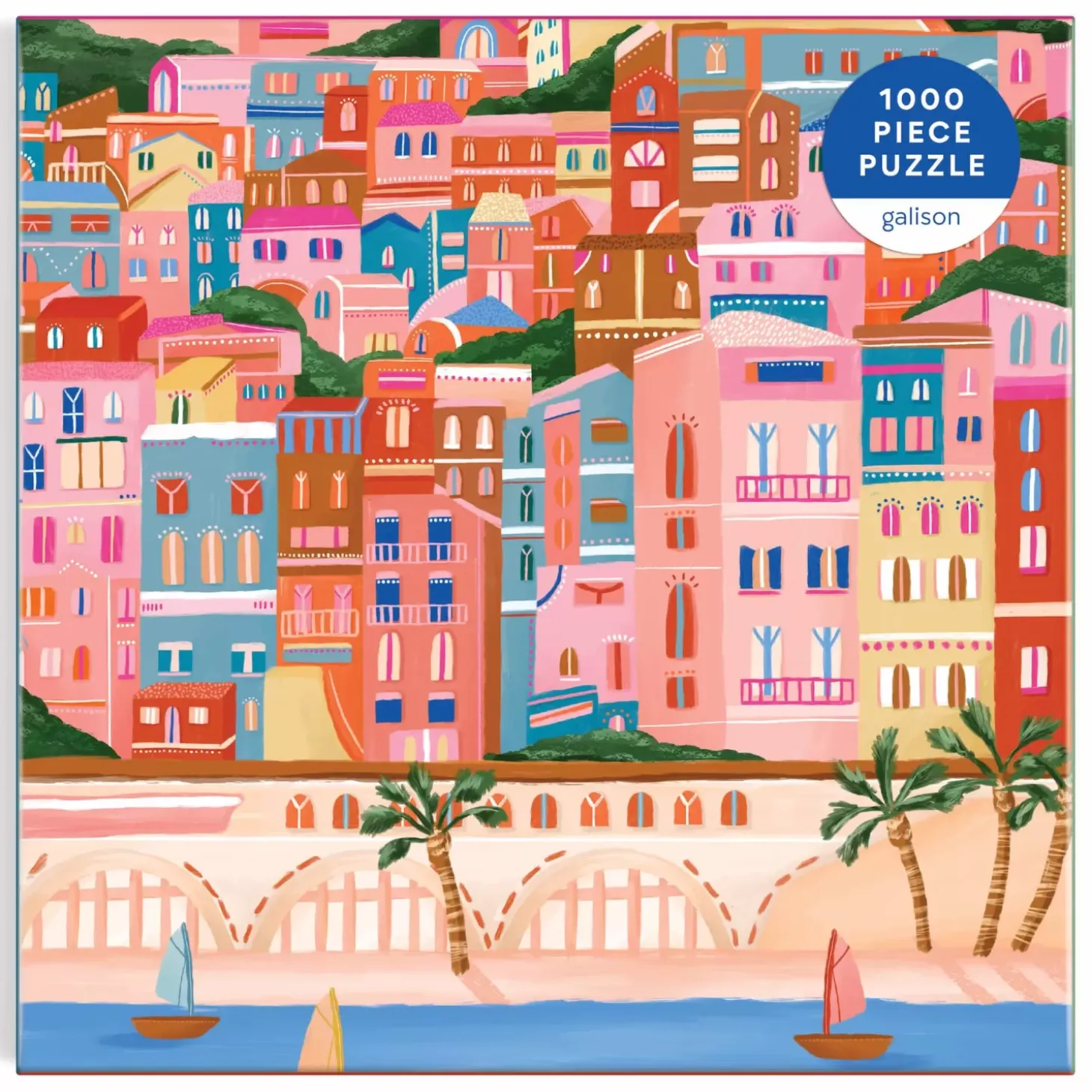 Colors Of The French Riviera 1000 Piece Puzzle In Square Box