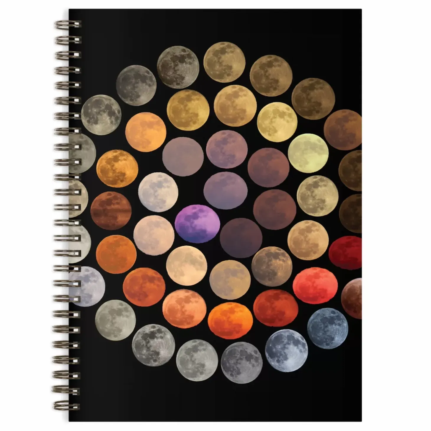 Colors Of The Moon Wire-O Journal