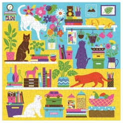 Curious Cats 500 Piece Jigsaw Puzzle