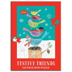 Festive Friends 130 Piece Mini Jigsaw Puzzle