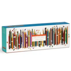 Frank Lloyd Wright Colored Pencils Shaped 1000 Piece Panoramic Jigsaw Puzzle