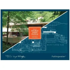 Frank Lloyd Wright Fallingwater Double-Sided 500 Piece Jigsaw Puzzle