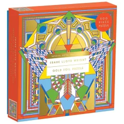 Frank Lloyd Wright Imperial Hotel Peacock Rug 500 Piece Foil Jigsaw Puzzle