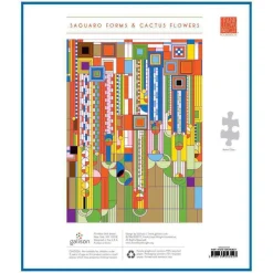 Frank Lloyd Wright Saguaro Cactus And Forms Foil Stamped 1000 Piece Jigsaw Puzzle