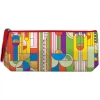 Frank Lloyd Wright Saguaro Cactus And Forms Handmade Embroidered Pouch