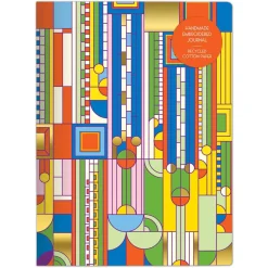 Frank Lloyd Wright Saguaro Cactus And Forms Embroidered Handmade Journal
