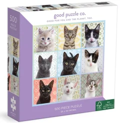 Good Puzzle Co. Cat Portraits 500Pc Puzzle