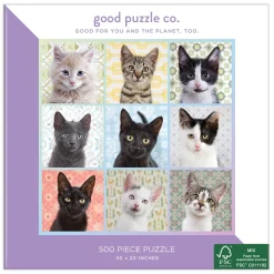 Good Puzzle Co. Cat Portraits 500Pc Puzzle