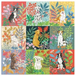 Good Puzzle Co. Dogs And Flowers 500Pc Puzzle