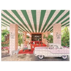 Gray Malin The Dogs At The Beverly Hills Hotel 500 Piece Double-Sided Puzzle