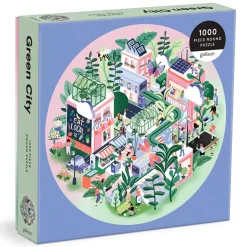 Green City 1000 Piece Round Puzzle