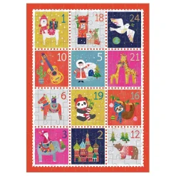Holiday Stamps 100 Piece Mini Jigsaw Puzzle