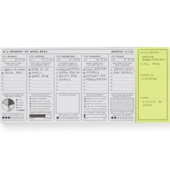In A Moment Of Weekness Weekly Planner Pad