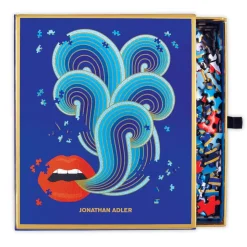 Jonathan Adler 750 Piece Lips Shaped Jigsaw Puzzle