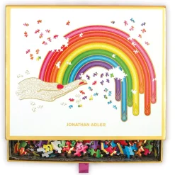 Jonathan Adler Rainbow Hand 750 Piece Shaped Jigsaw Puzzle