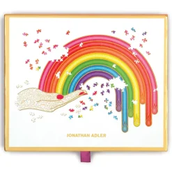 Jonathan Adler Rainbow Hand 750 Piece Shaped Jigsaw Puzzle