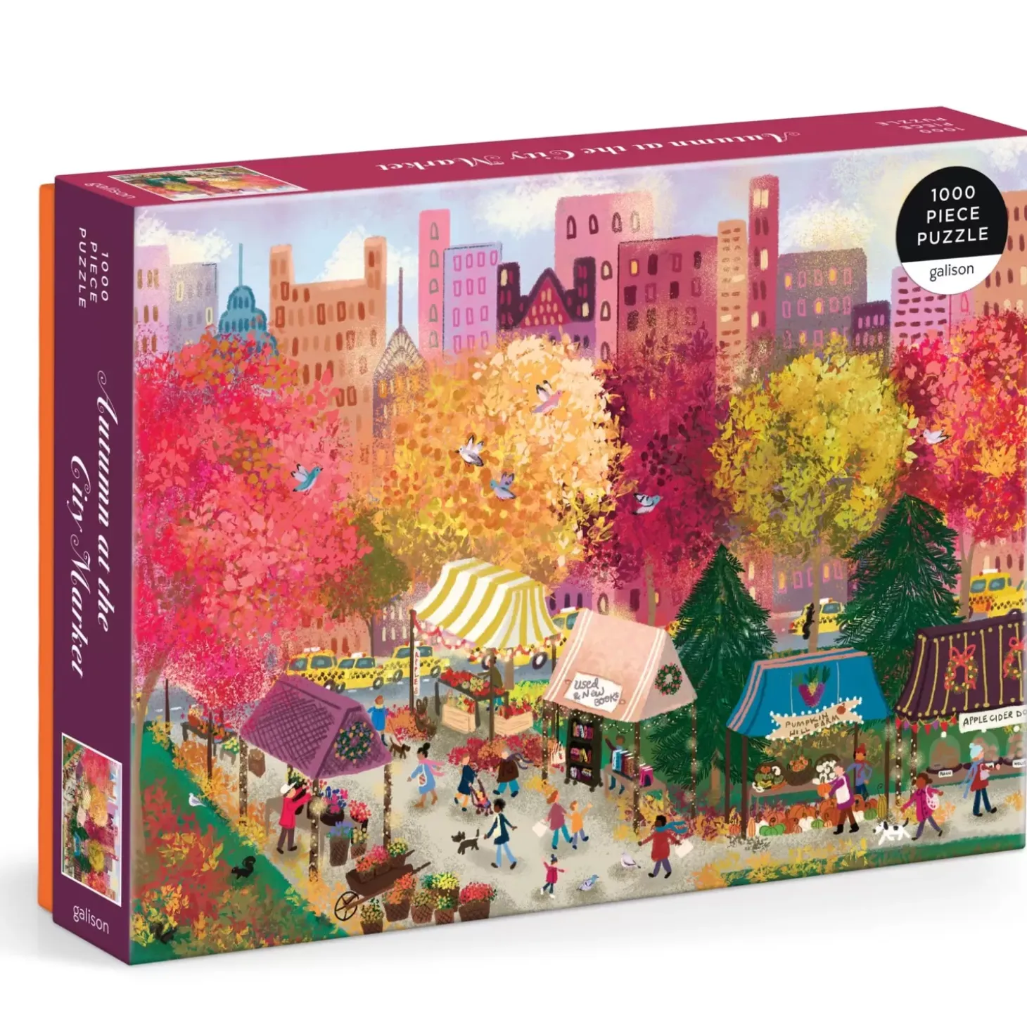 Joy Laforme Autumn At The City Market 1000 Piece Puzzle