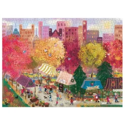 Joy Laforme Autumn At The City Market 1000 Piece Puzzle