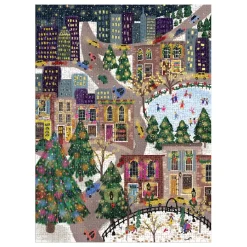 Joy Laforme Sparkling City 1000 Piece Foil Puzzle In A Square Box