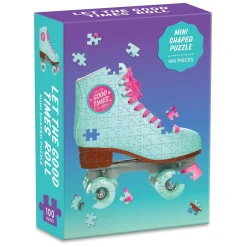 Let The Good Times Roll Roller Skate 100 Piece Mini Shaped Jigsaw Puzzle