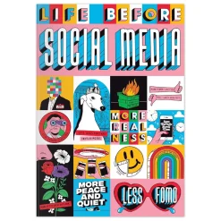 Life Before Social Media A5 Notebook