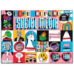 Life Before Social Media 1000 Piece Jigsaw Puzzle