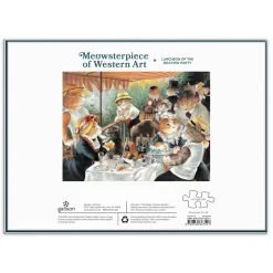Luncheon Of The Boating Party Meowsterpiece Of Western Art 1000 Piece Jigsaw Puzzle