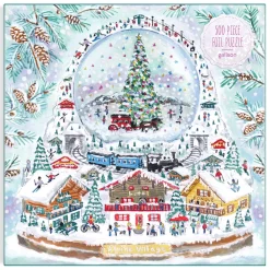 Michael Storrings Alpine Village Snowglobe 500 Piece Foil Puzzle