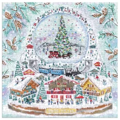 Michael Storrings Alpine Village Snowglobe 500 Piece Foil Puzzle