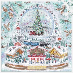 Michael Storrings Alpine Village Snowglobe 500 Piece Foil Puzzle