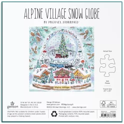 Michael Storrings Alpine Village Snowglobe 500 Piece Foil Puzzle
