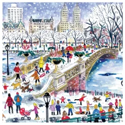 Michael Storrings Bow Bridge In Central Park 500 Piece Jigsaw Puzzle